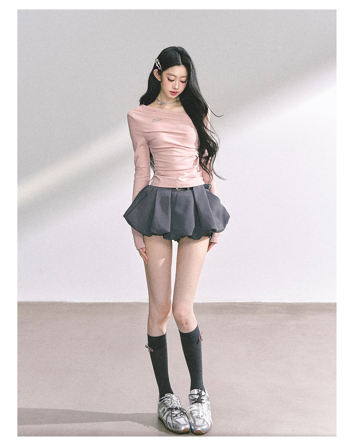 SHAOYEYAN American Style Off-Shoulder Tee