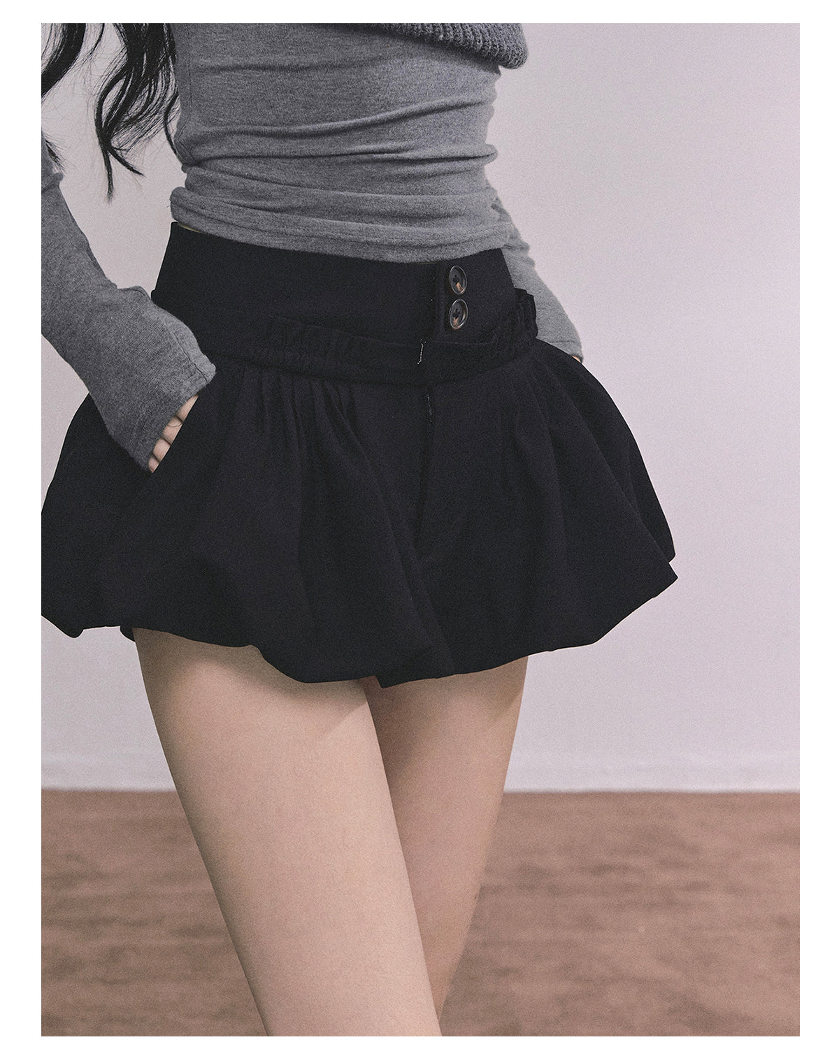 ShaoYeYan MIU Style Waltz American Slim-Fit Skirt