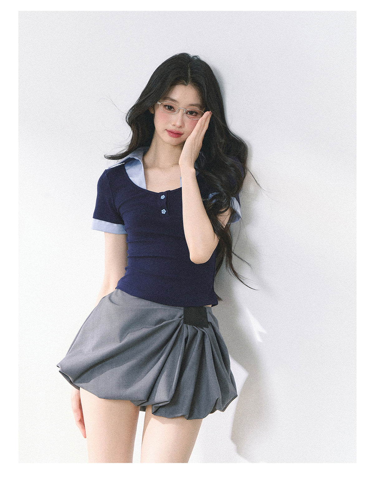 SHAOYEYAN American Style Cropped Tee