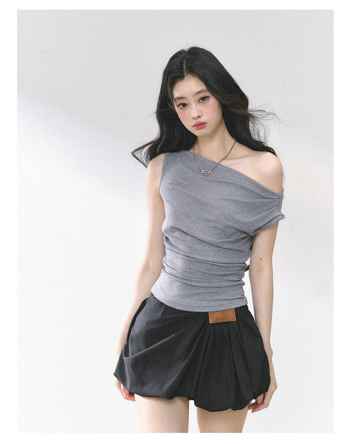 SHAOYEYAN American Style Off-Shoulder Crop Top