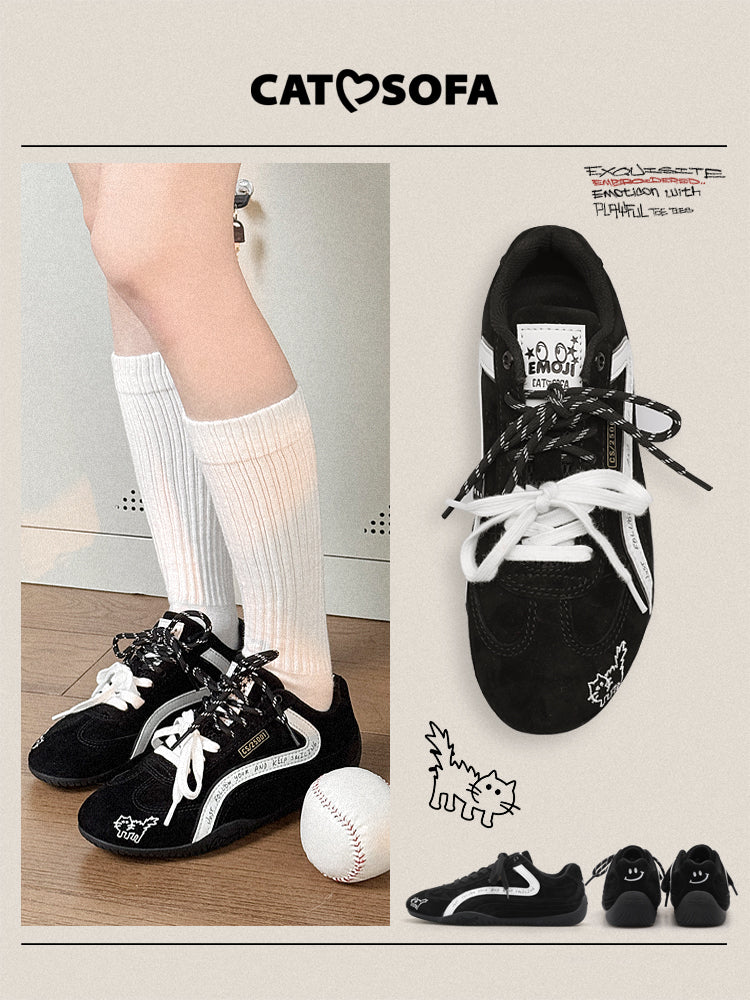 Cat&Sofa Emoji-Lab Puffed Cat Racing Sneakers