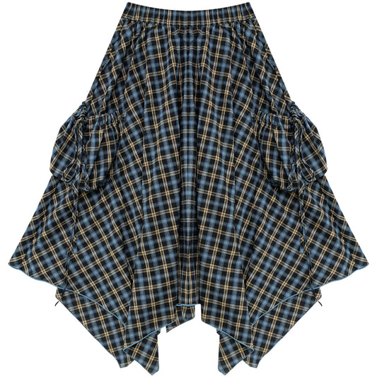 ZiziFei Plaid Utility Skirt