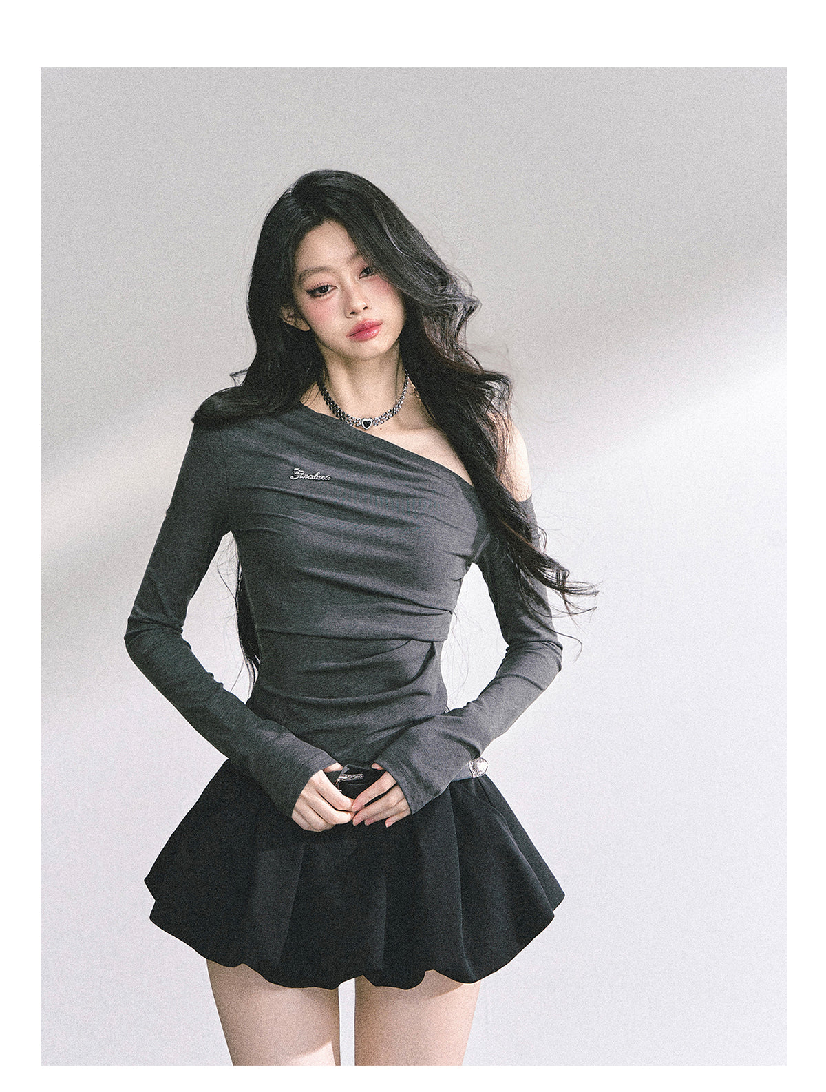 SHAOYEYAN American Style Off-Shoulder Tee