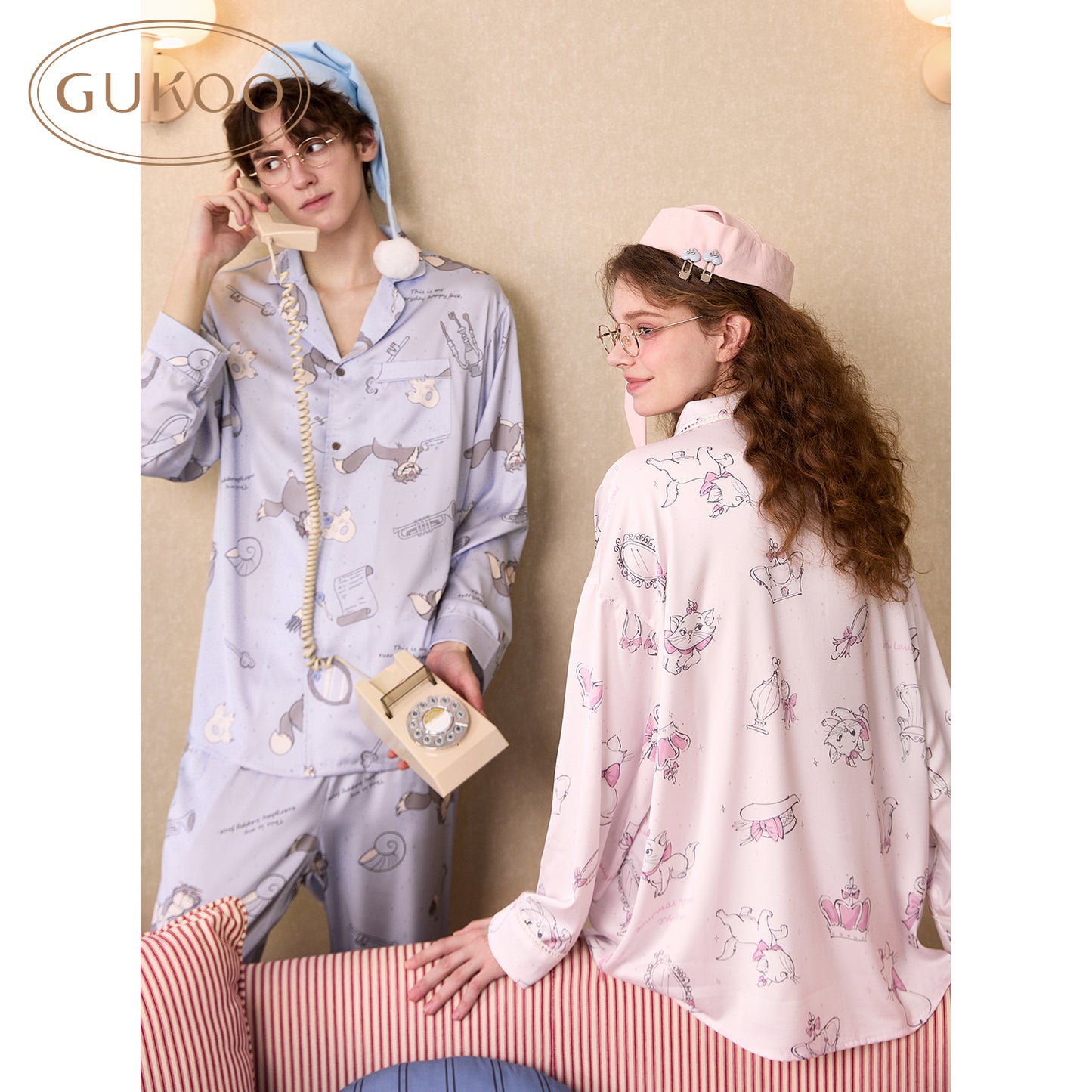 Gukoo Disney Couples Sleepwear Set
