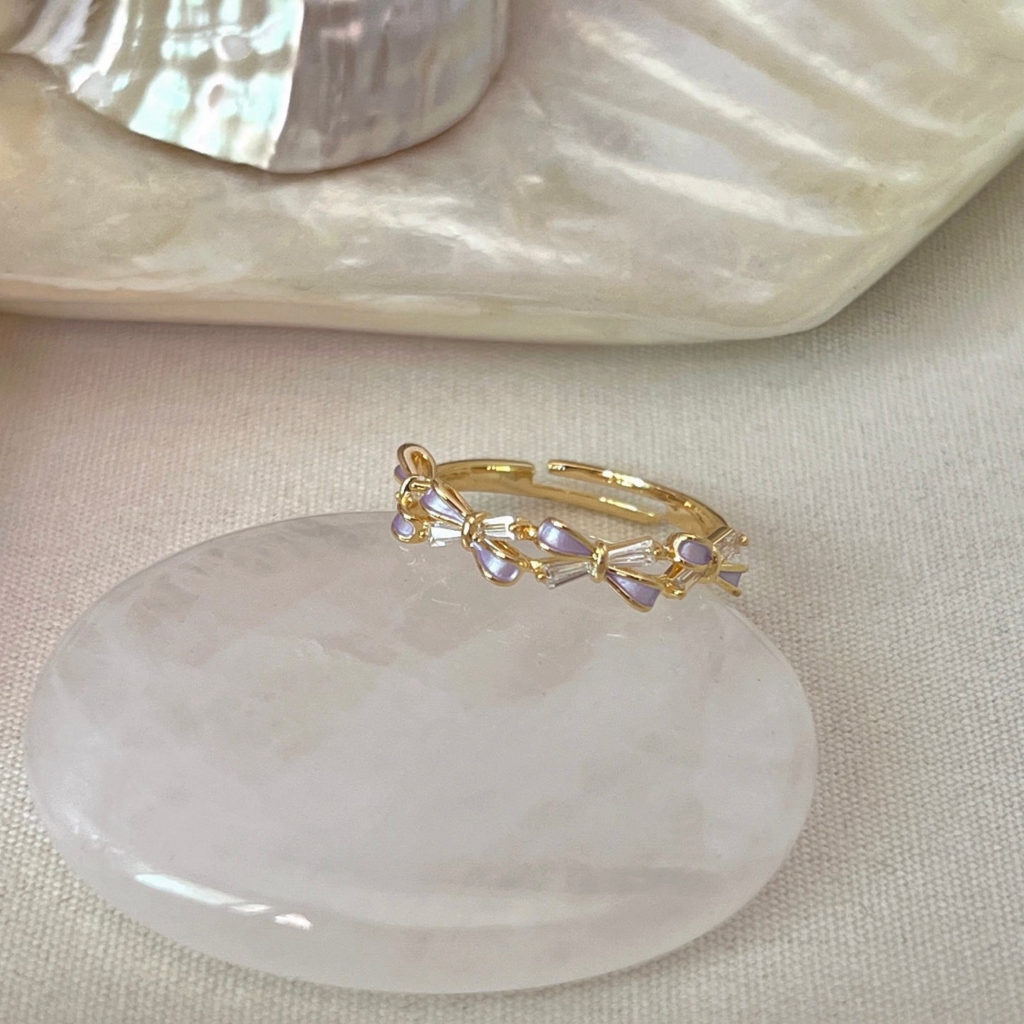 VIGVOG 2024 Floral Bow Ring Collection