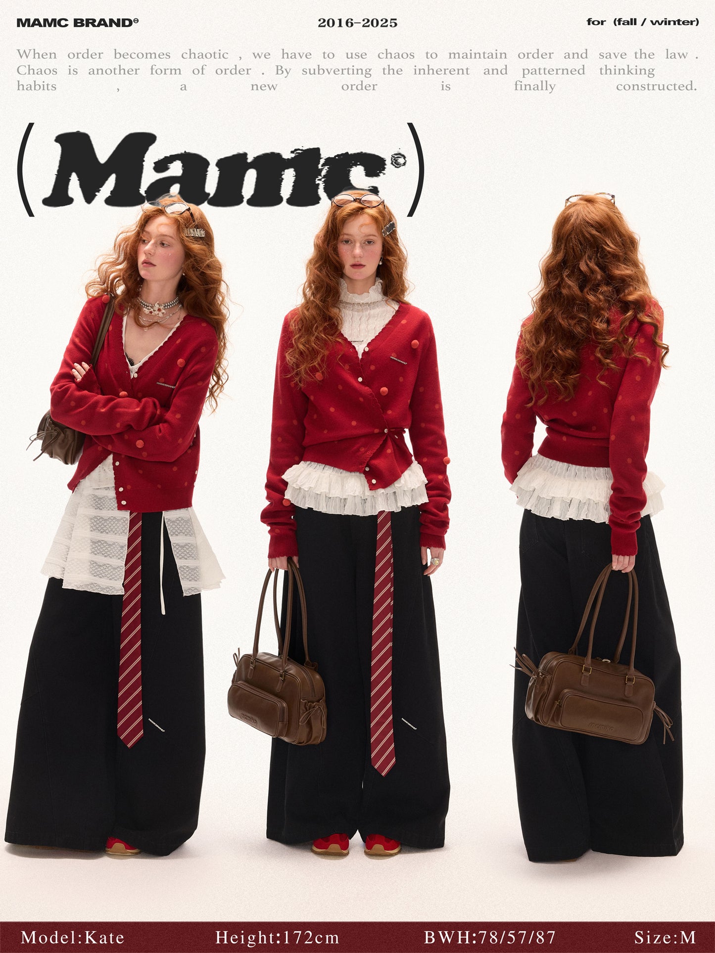 MAMC Washed Wide-Leg Jeans