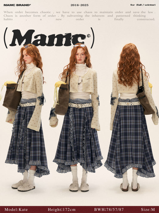 MAMC Star Patch Short Knit Cardigan