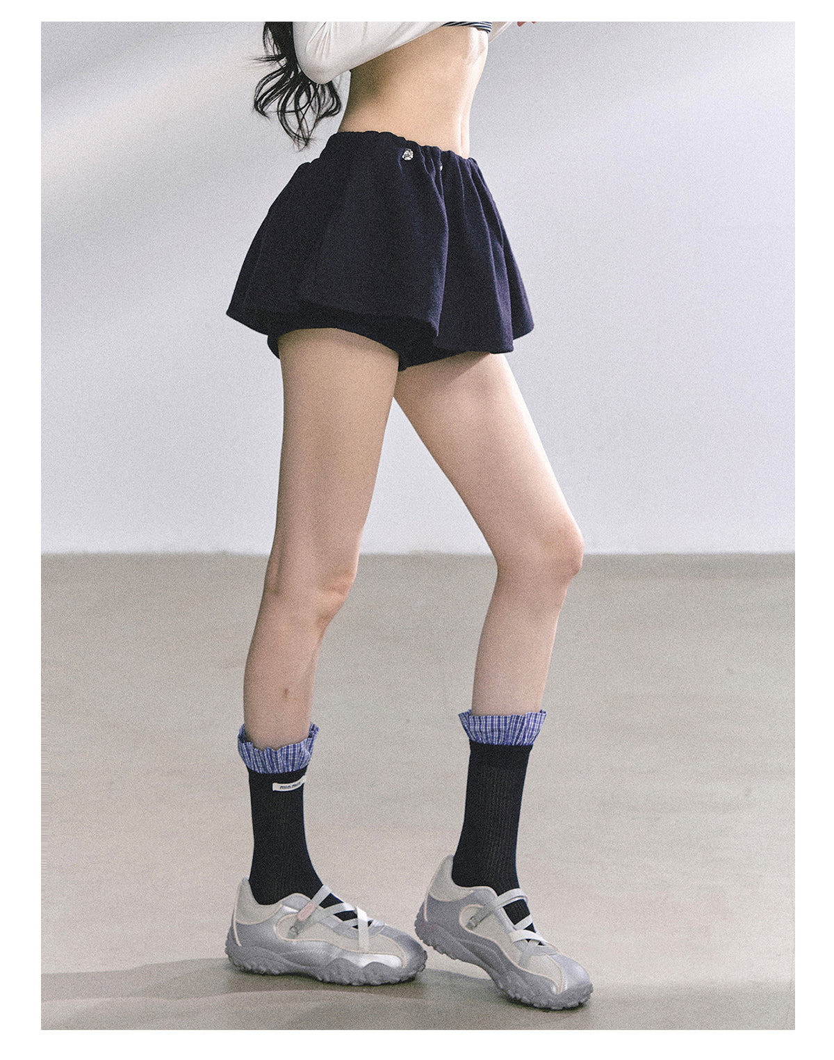 SHAOYEYAN French Wool Blend Slim Skirt
