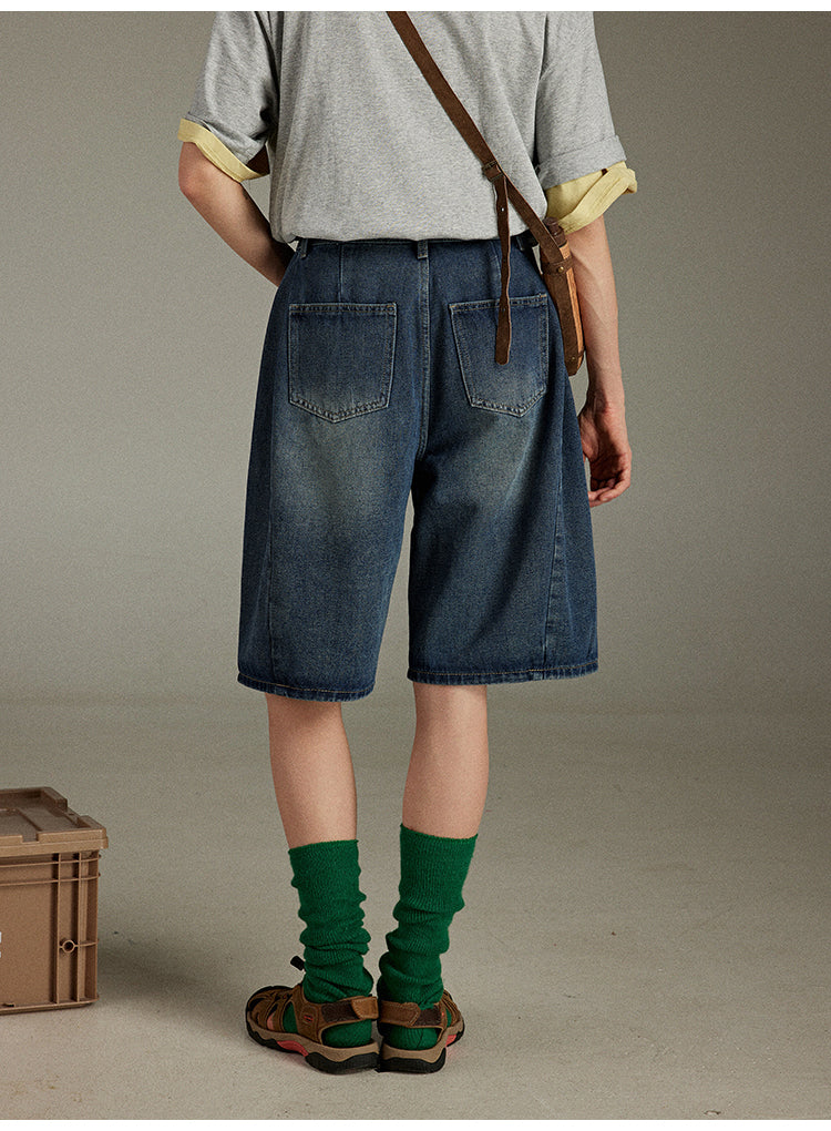 Lulugray Vintage Washed Denim Shorts
