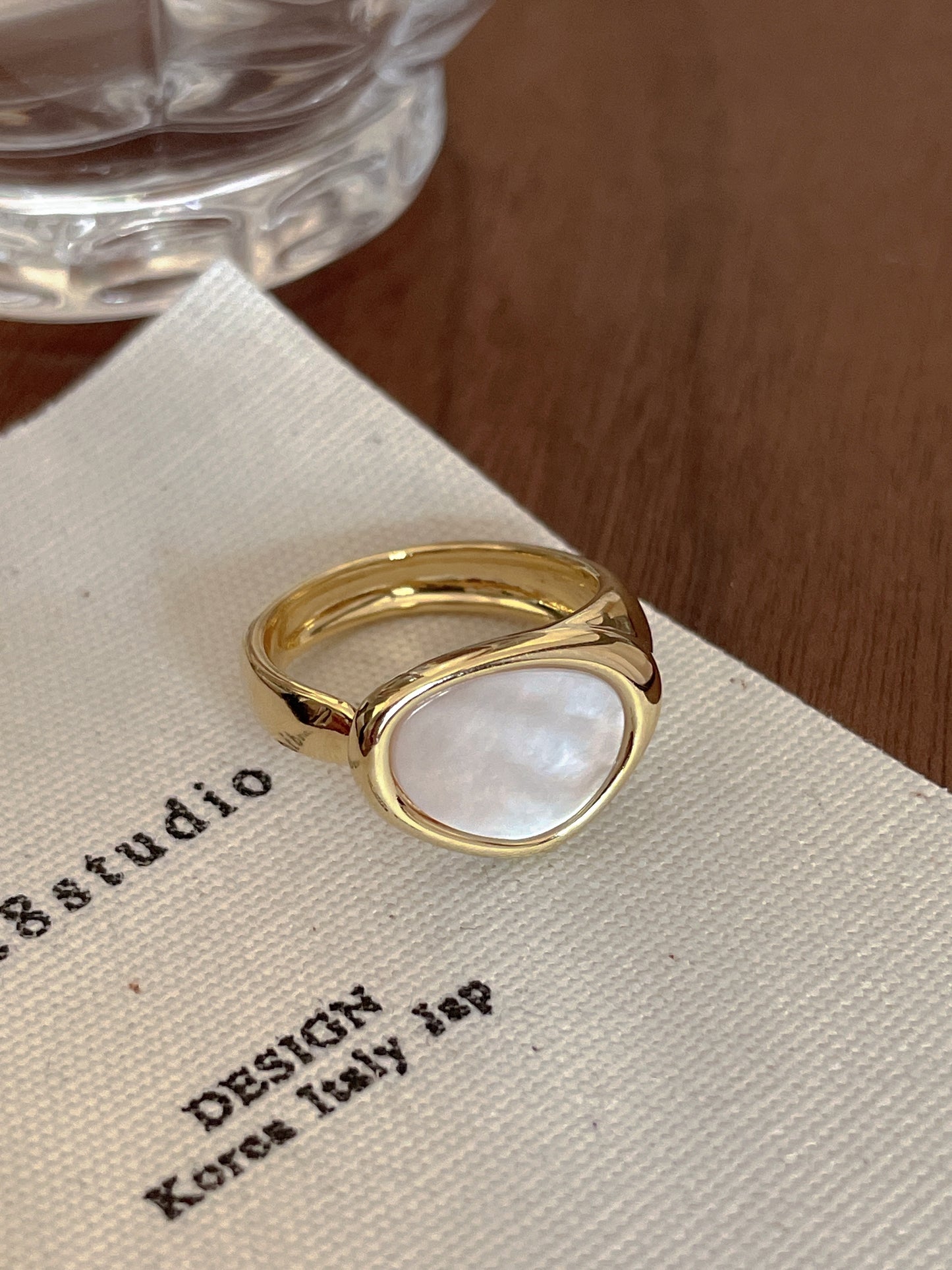 VIGVOG Geometric Emerald-Tone Ring Collection