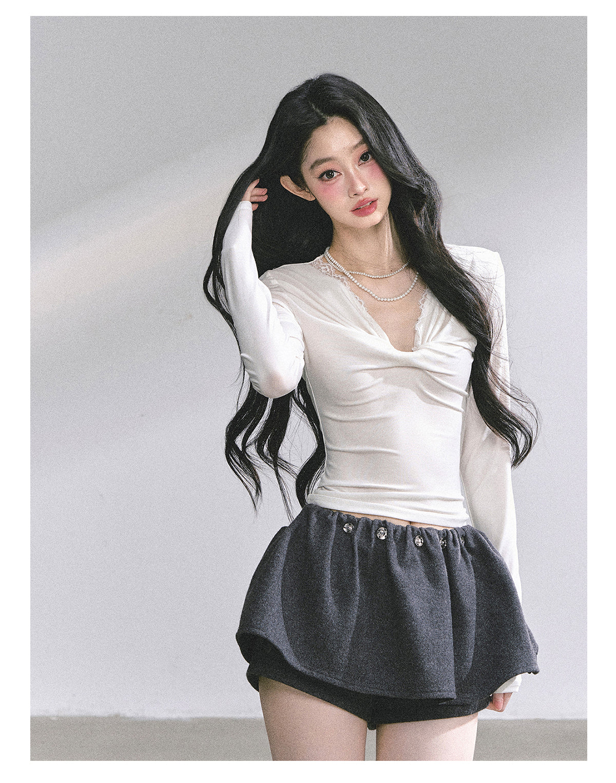 SHAOYEYAN Vintage White Moonlight Tee