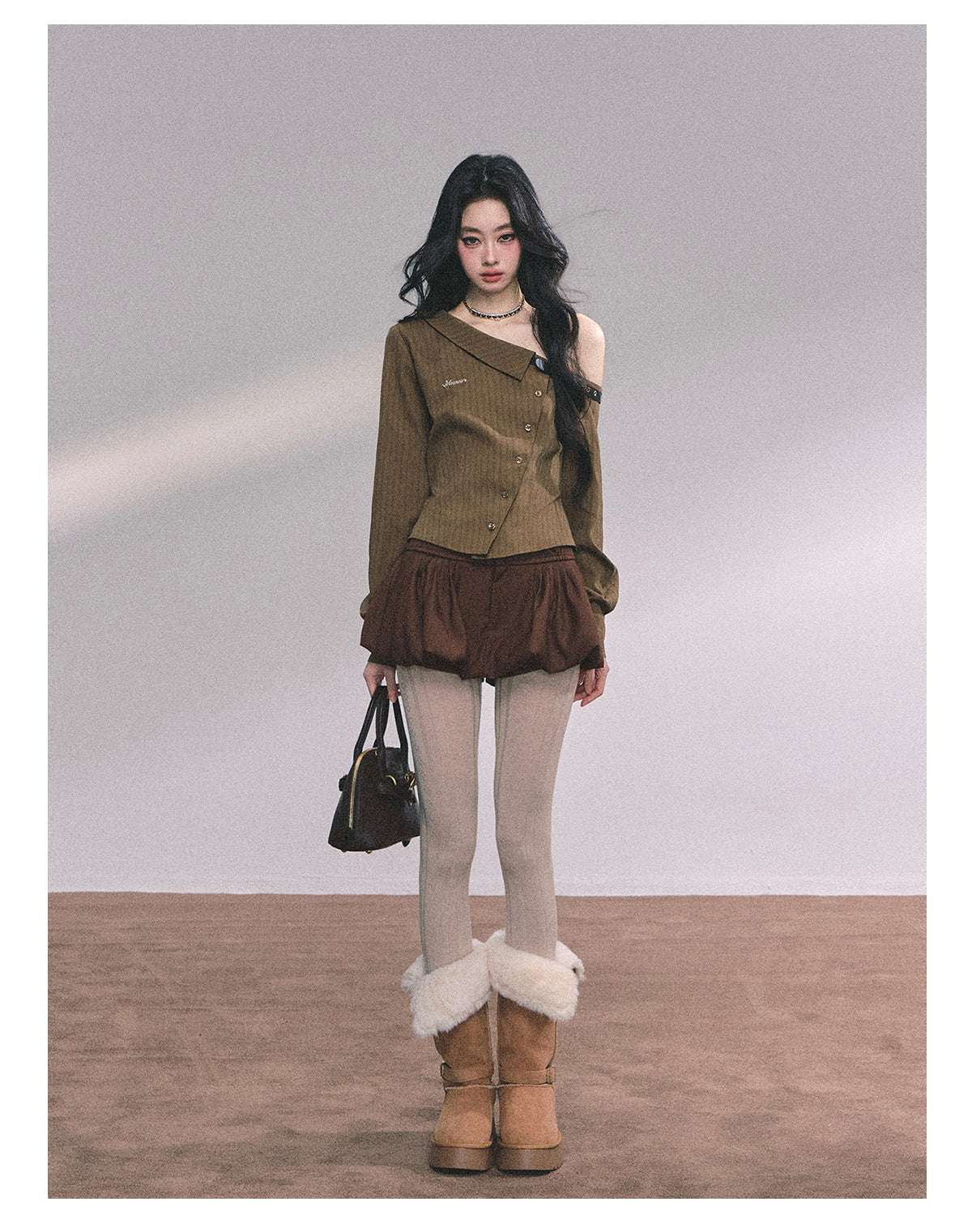 ShaoYeYan High IQ Aesthetics American Long Sleeve Striped Shirt