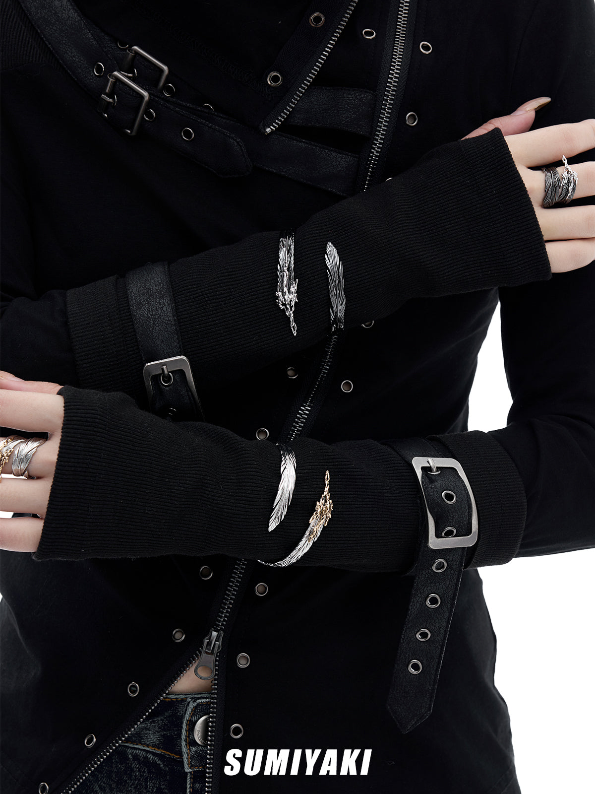 SUMIYAKI Feather Series Cuff Bracelet