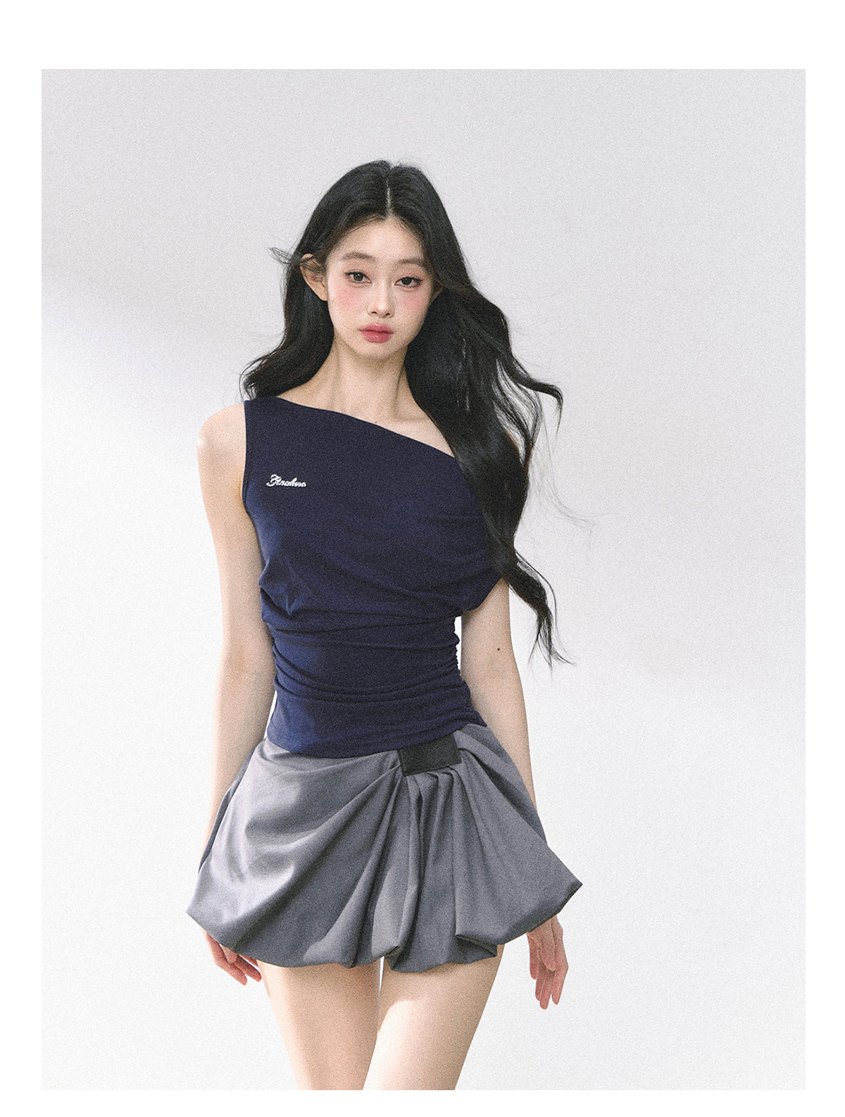SHAOYEYAN American Style Off-Shoulder Crop Top