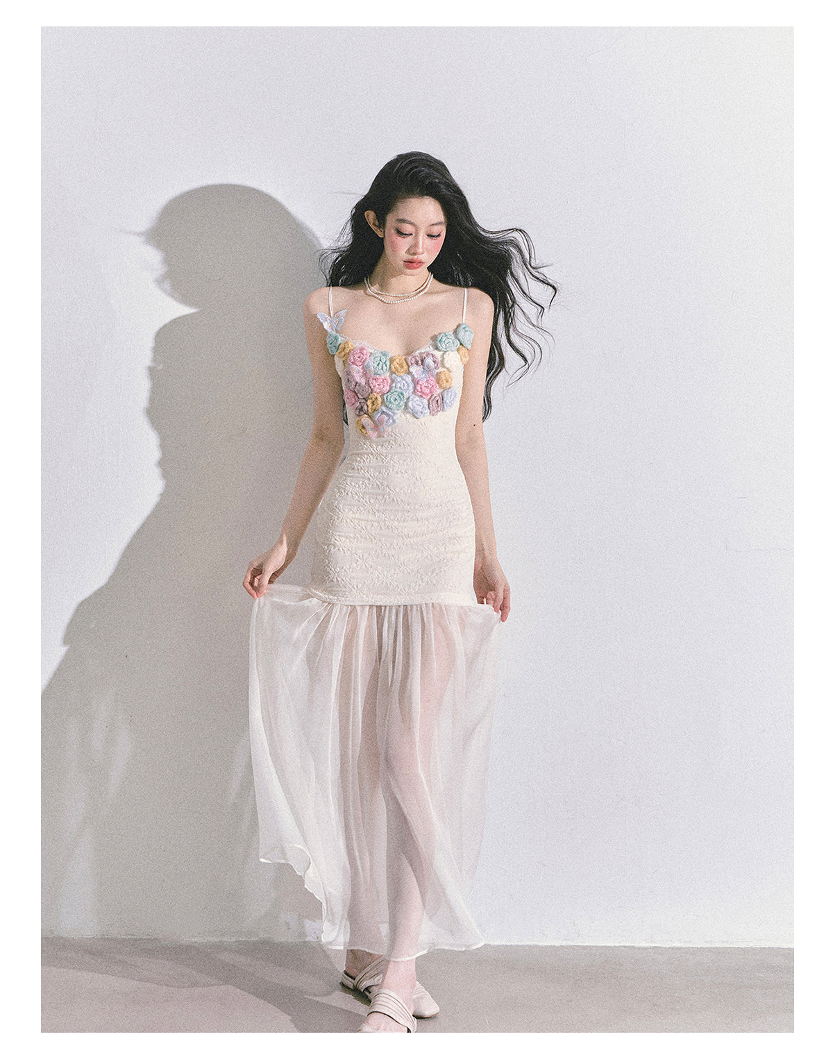 SHAOYEYAN Elegant Autumn Camisole Dress with Cardigan