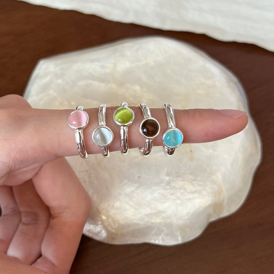 VIGVOG Cat's Eye Stone Rings