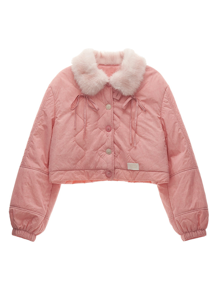 MAMC Bow-Trim Puffer Jacket