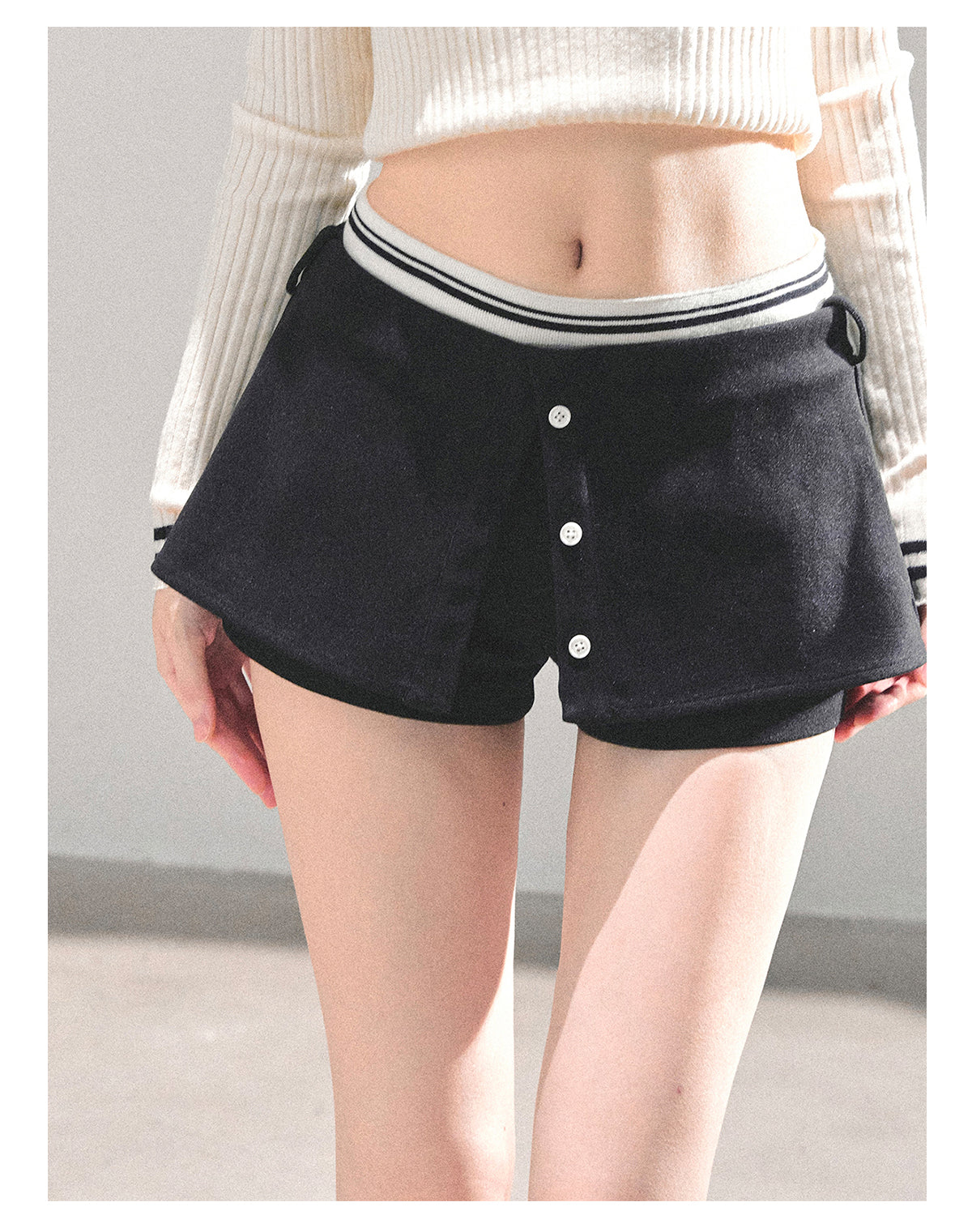 ShaoYeYan Korean Girl Vibe A-Line Skirt Pants
