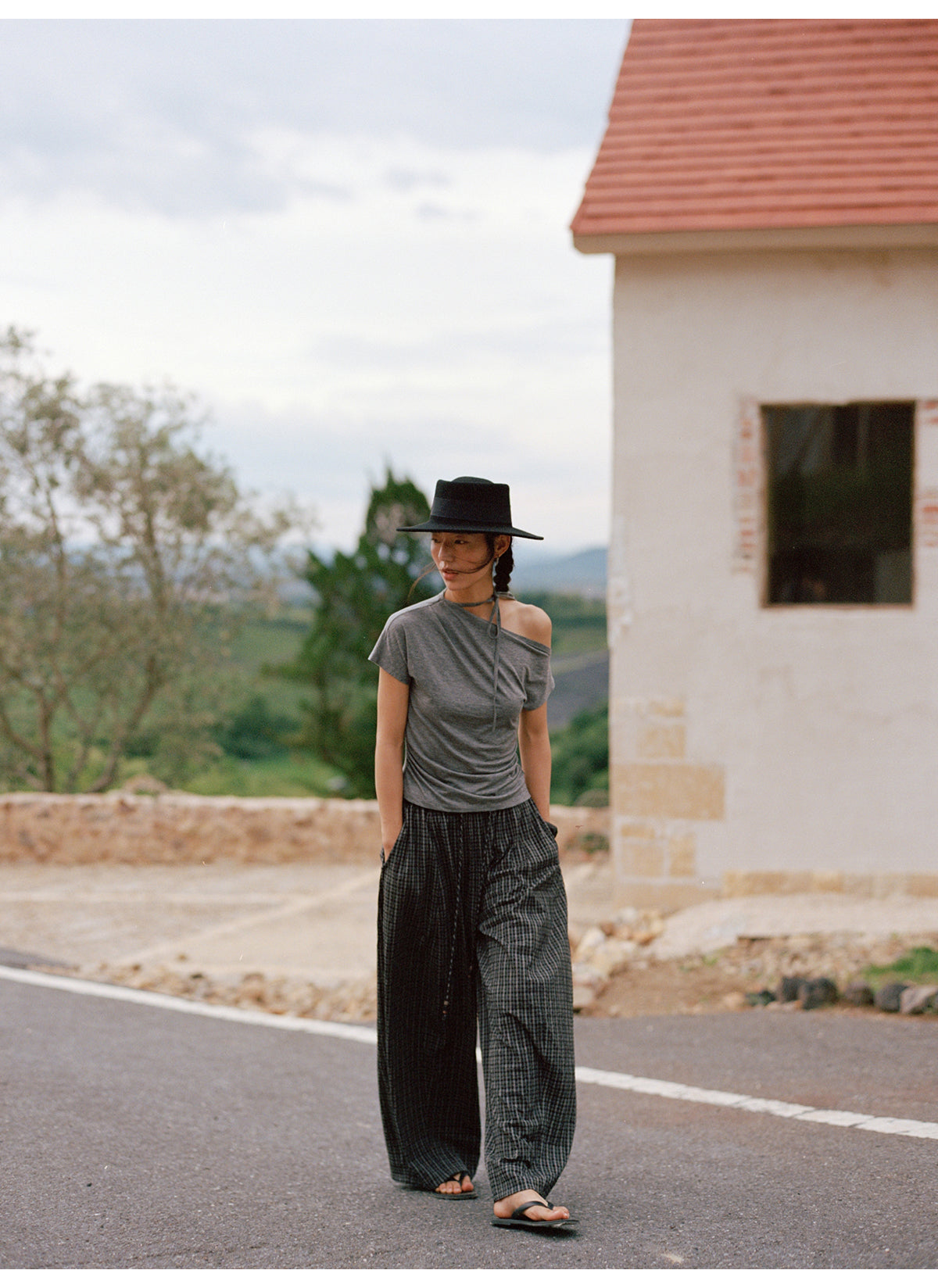 HAVERICE 'Poetry Muse' Wrap-Front Tee