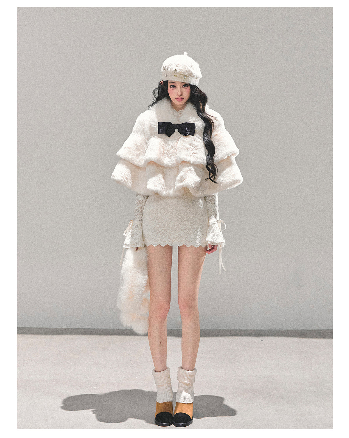 ShaoYeYan First Snow Is Coming French Christmas Cape