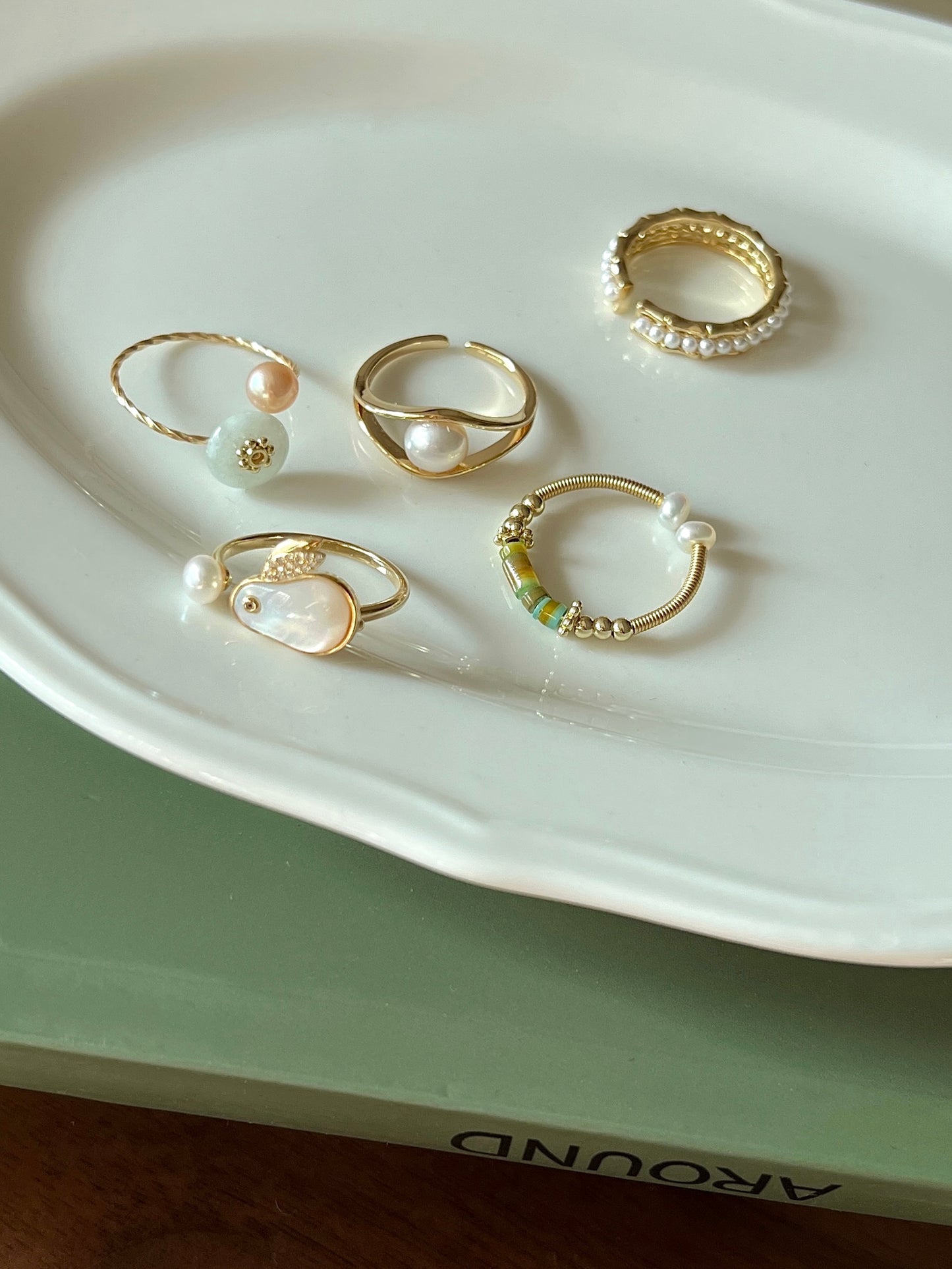 VIGVOG 2024 Bunny Pearl Ring Collection