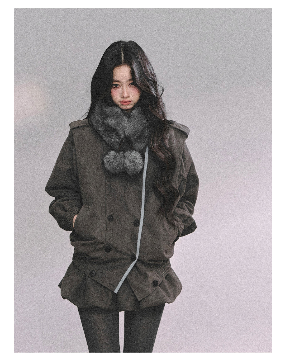 ShaoYeYan Barn Time Zone Audrey Hepburn Style Two-Piece Set