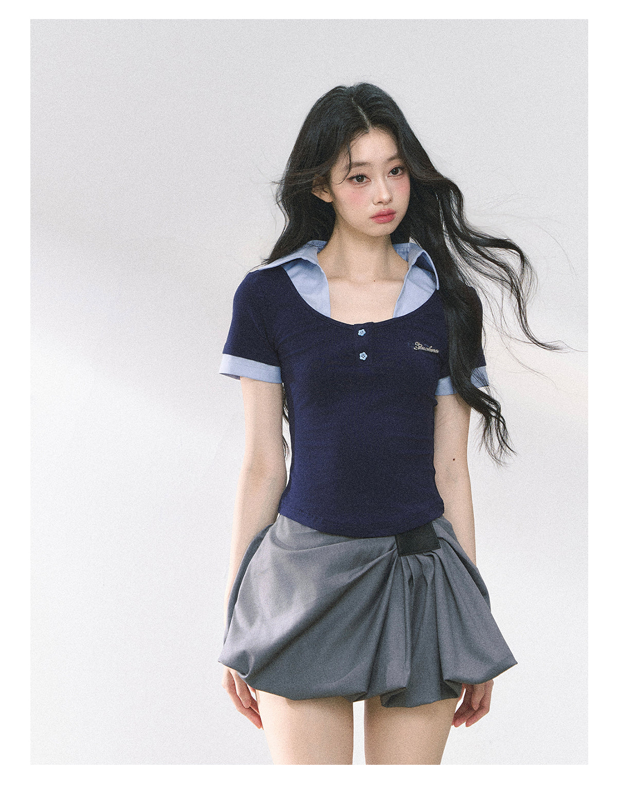 SHAOYEYAN American Style Cropped Tee