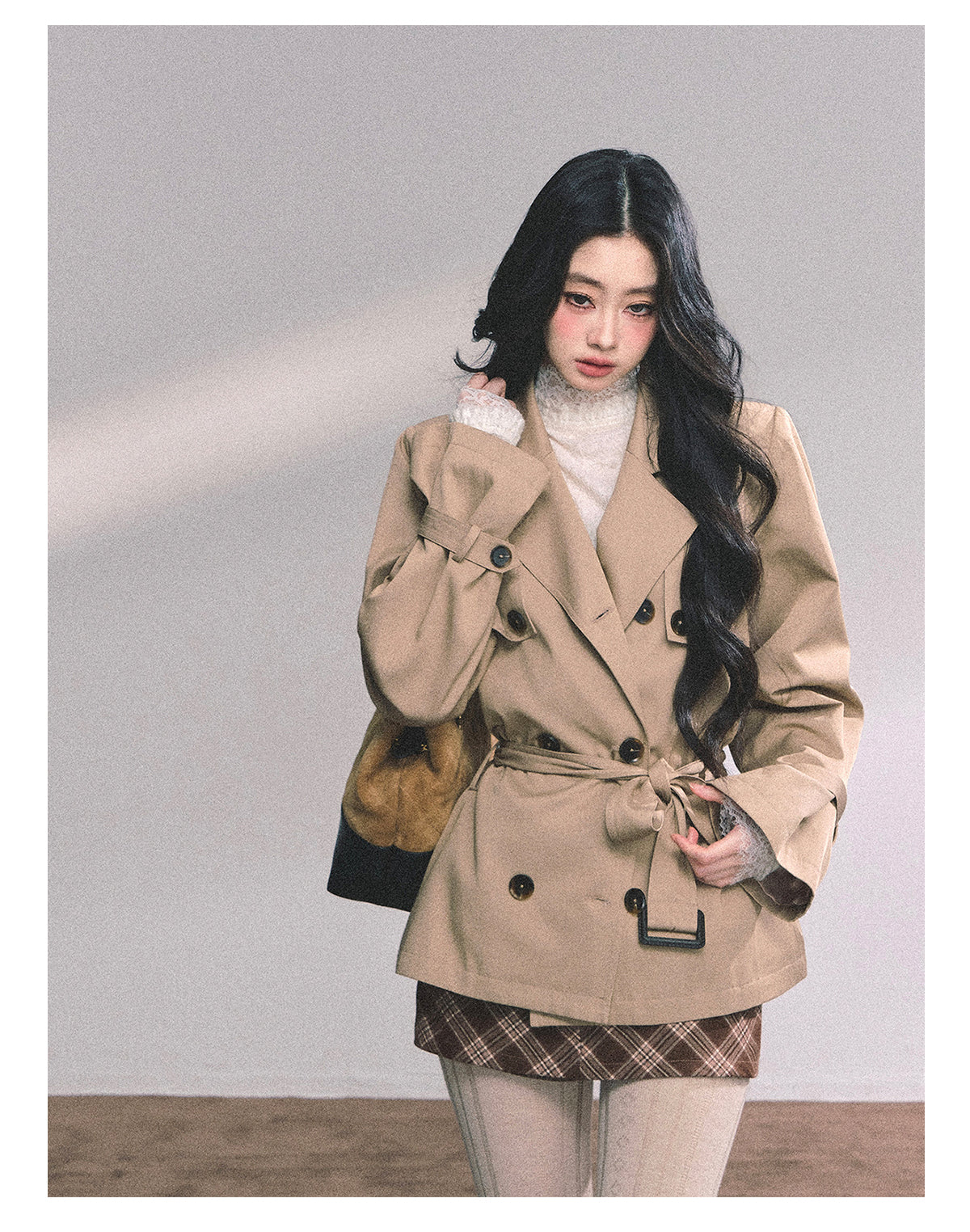 ShaoYeYan Herli Heiress Loose Fit Trench Coat