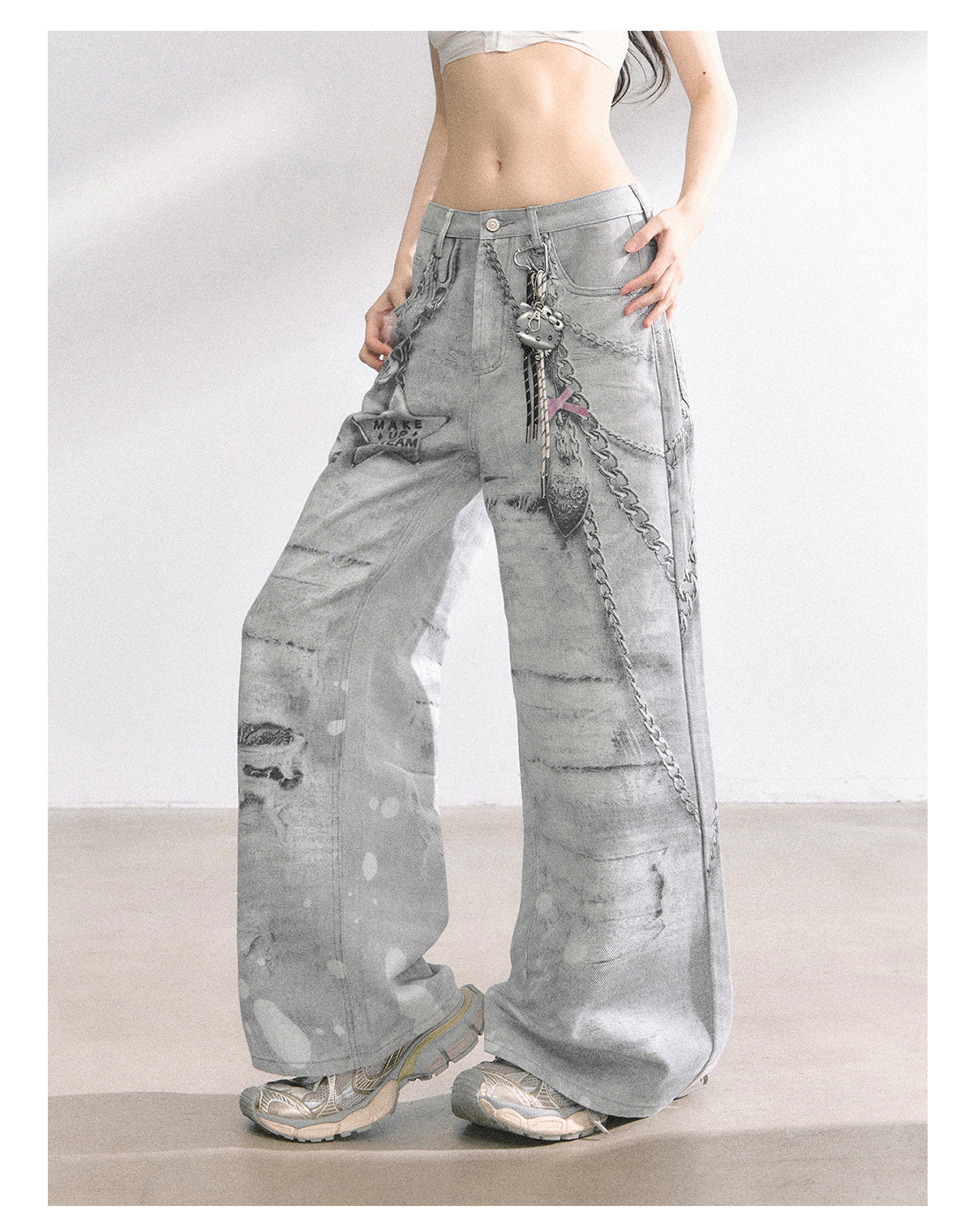 SHAOYEYAN Streetwear Wide-Leg Jeans