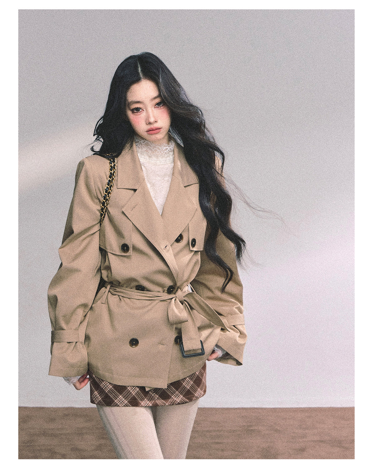 ShaoYeYan Herli Heiress Loose Fit Trench Coat