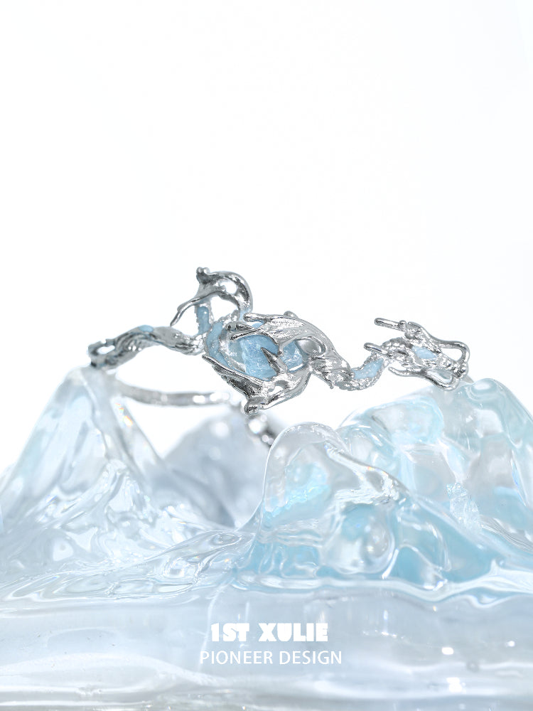 1STXULIE Spirit Dragon Silver Jewelry Collection