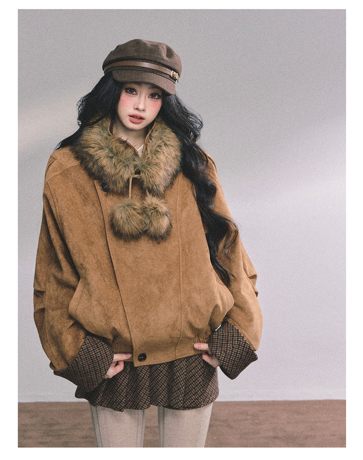 ShaoYeYan Hazelnut Warm Velvet Premium Suede Set