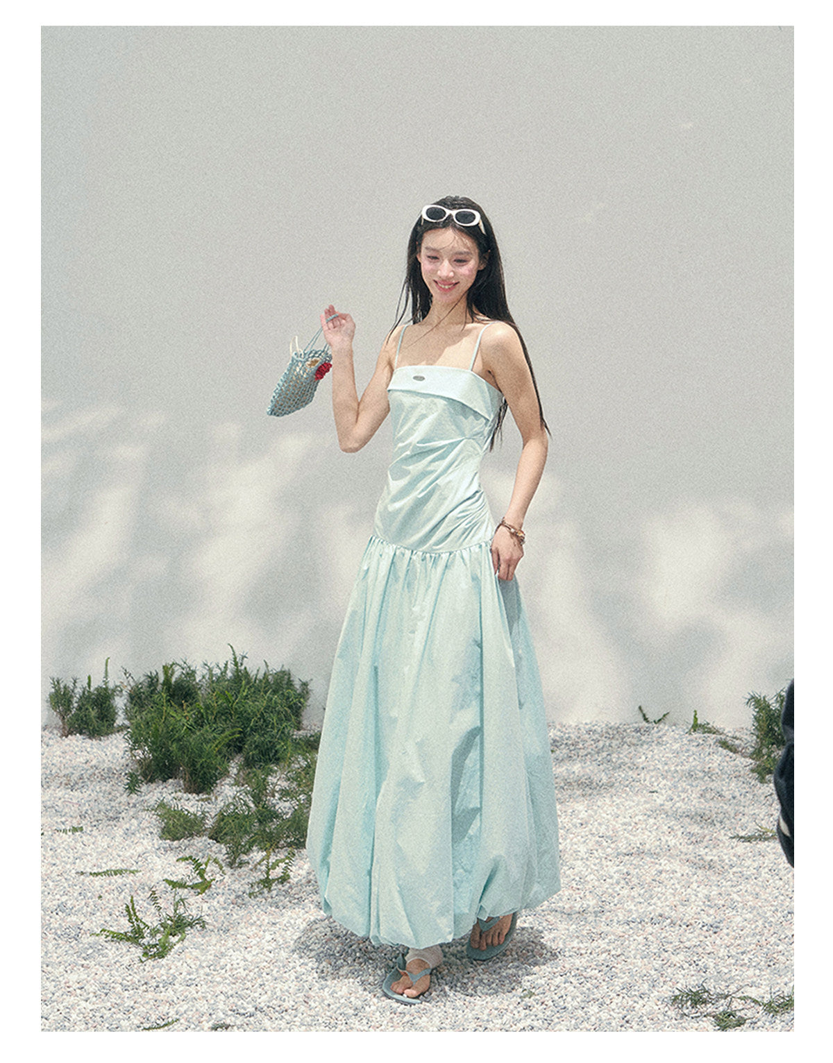 ShaoYeYan Aomalm She Passes Through Blooming Season Elegant Strap Dress