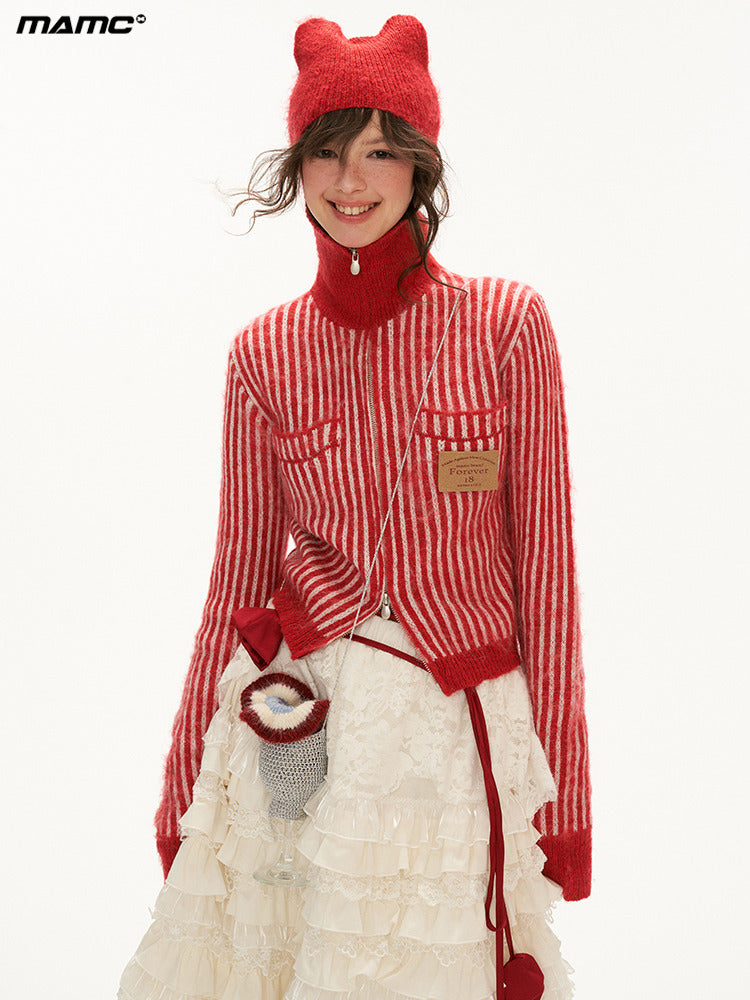 MAMC Hooded Striped Sweater