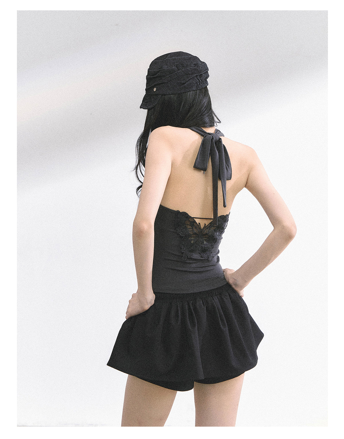SHAOYEYAN French Lace Backless Top