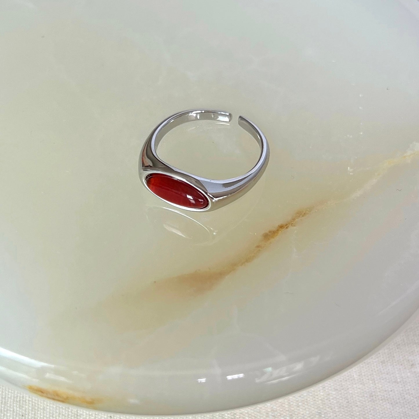 VIGVOG Geometric Gemstone Rings