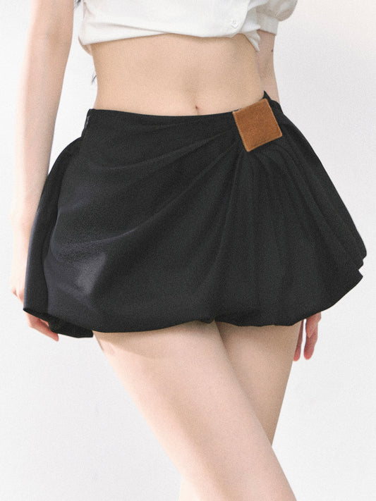 SHAOYEYAN High-Waisted Pleated Mini Skirt