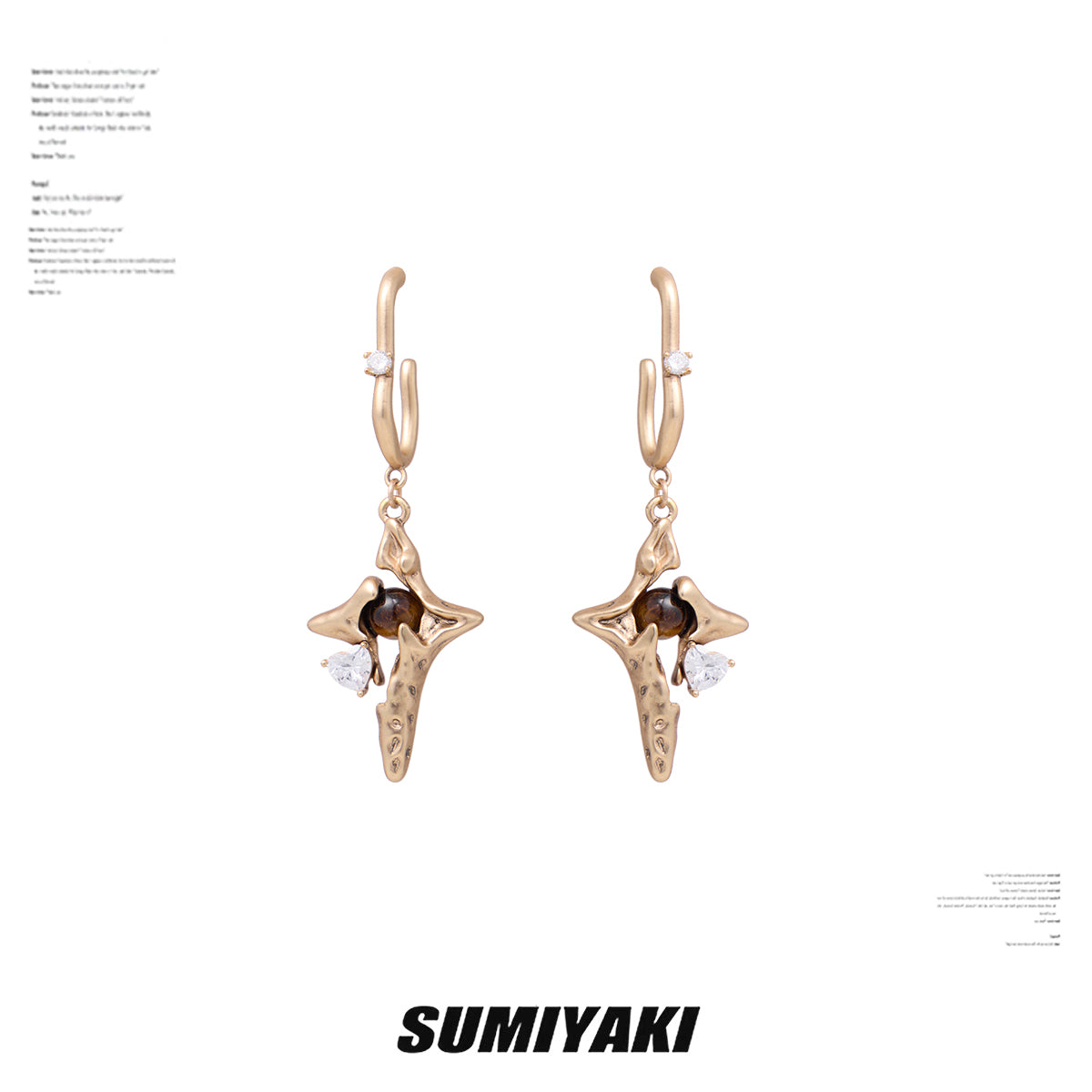 SUMIYAKI Desert Wind Necklace & Dangling Earrings