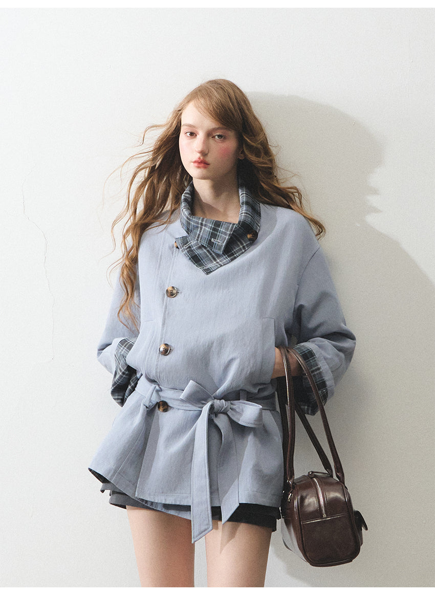 BOHOL BLING Reversible Trench Coat
