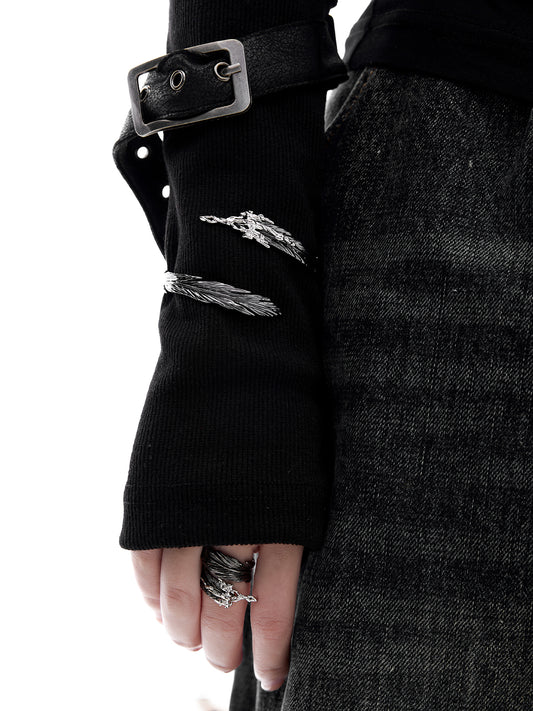 SUMIYAKI Feather Series Cuff Bracelet