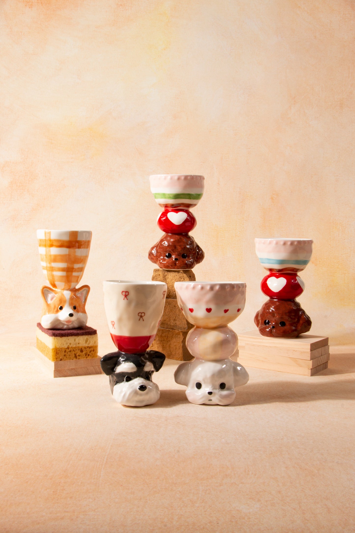 CONGSTUDIO Handmade Puppy Ceramic Mug
