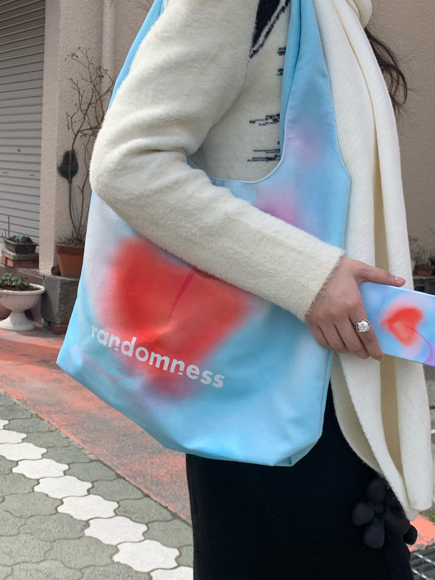 Randomness Original Abstract Canvas Tote Bag