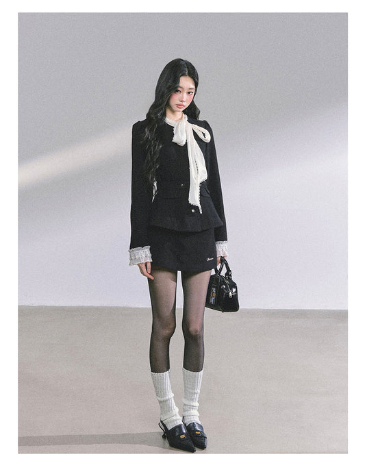 ShaoYeYan French Elegant Heiress Style Slim-Fit Blazer