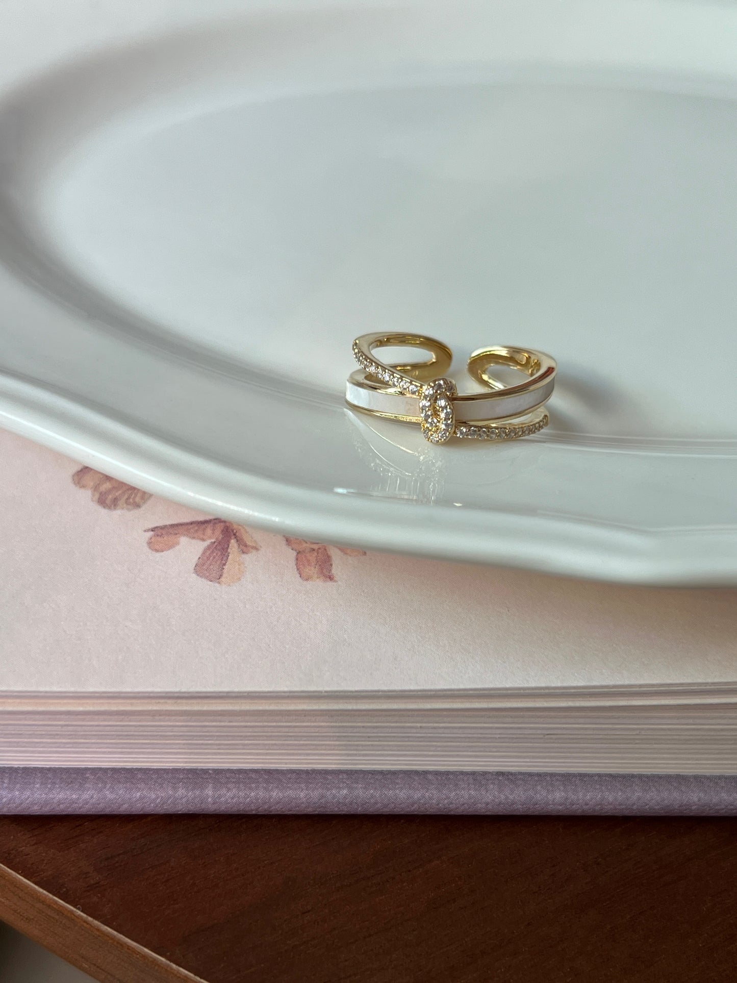 VIGVOG Enamel & Pearl Princess Ring Collection