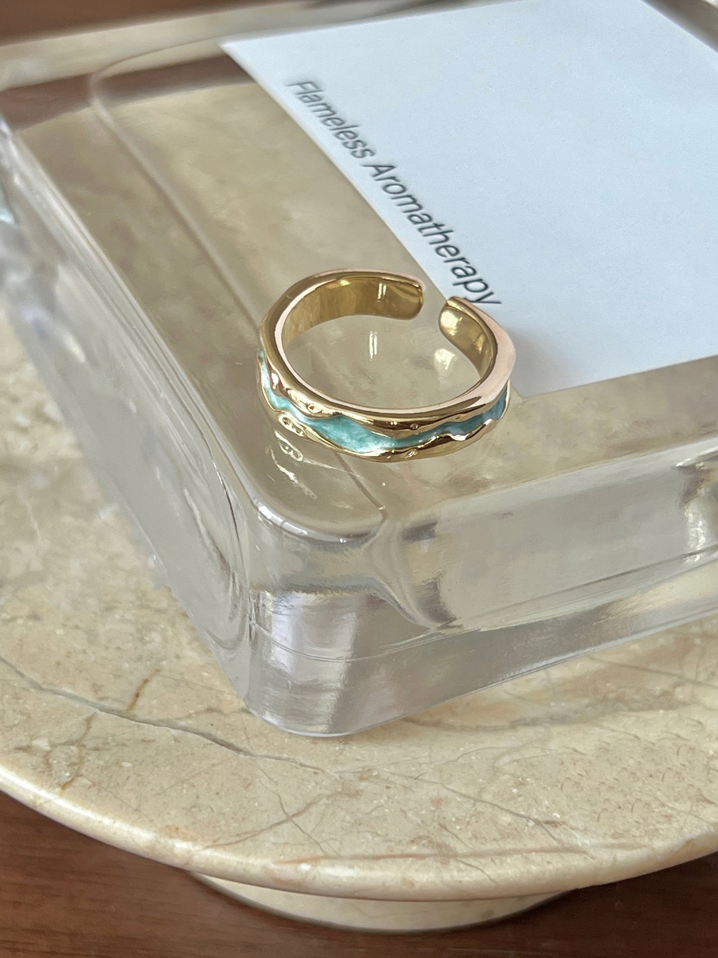 VIGVOG Pearl & Enamel Art Ring Collection