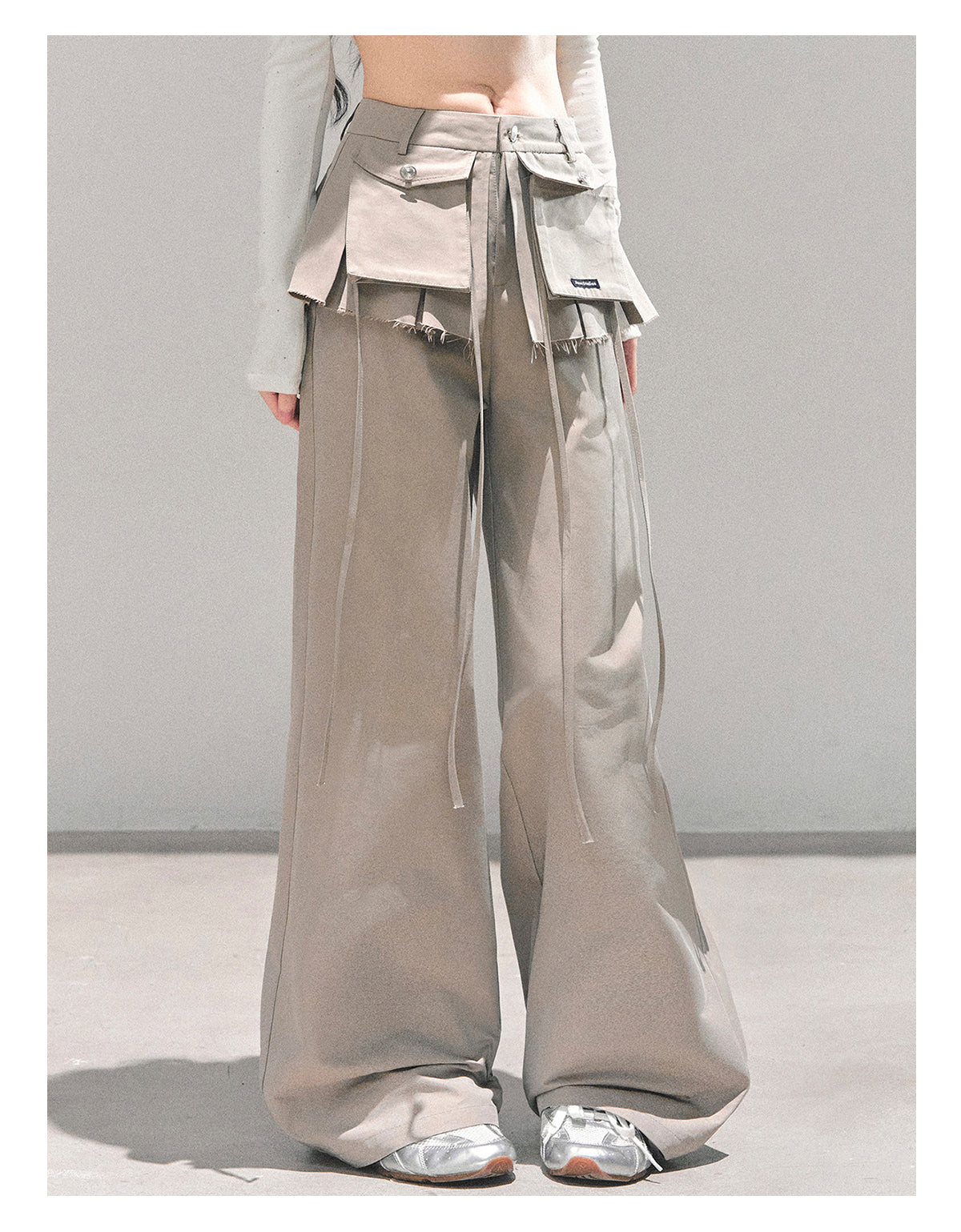 ShaoYeYan Functional Bella American Wide-Leg Pants