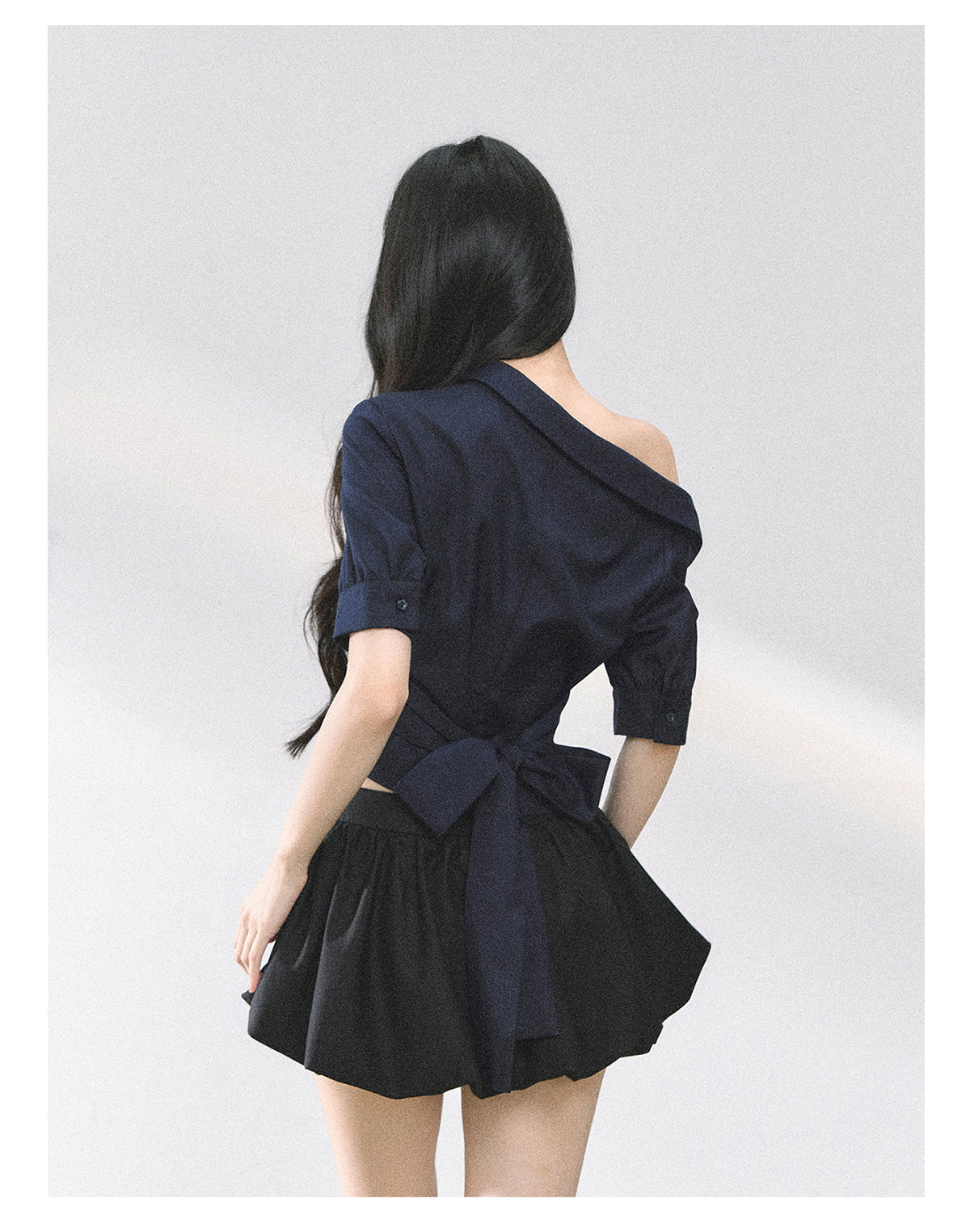 SHAOYEYAN French Off-Shoulder Blouse