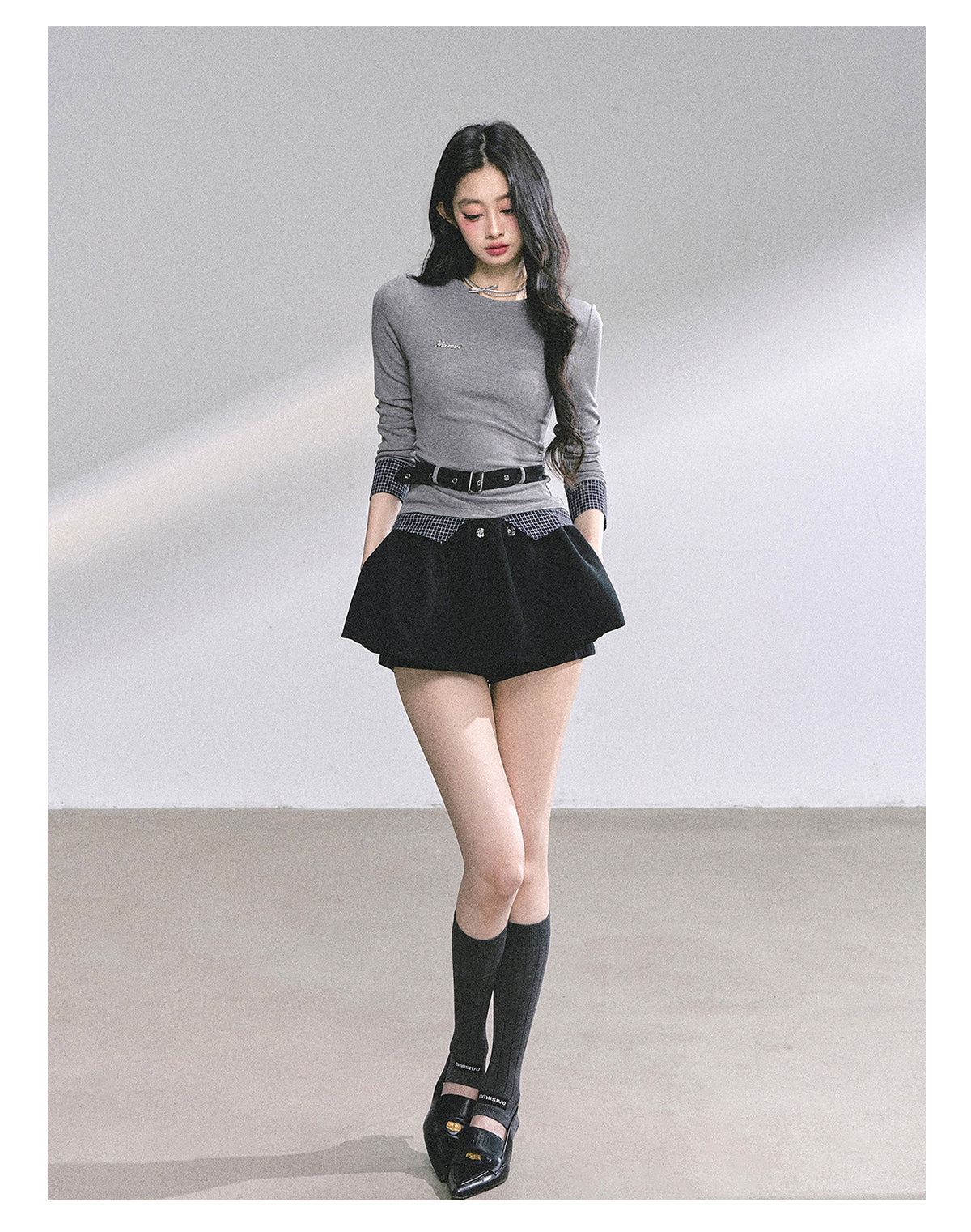 SHAOYEYAN Korean Style Short Sleeve Plaid Tee