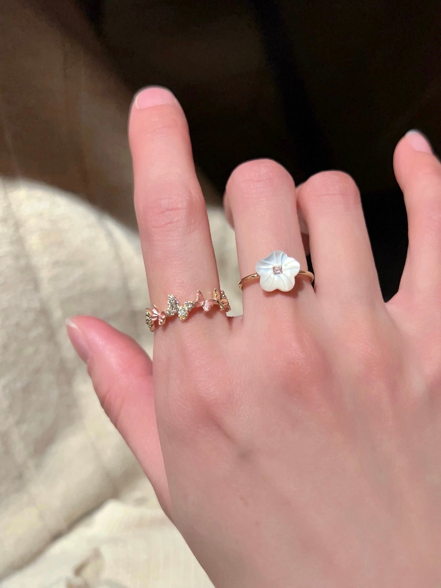 VIGVOG 2024 Enamel Butterfly Ring Collection