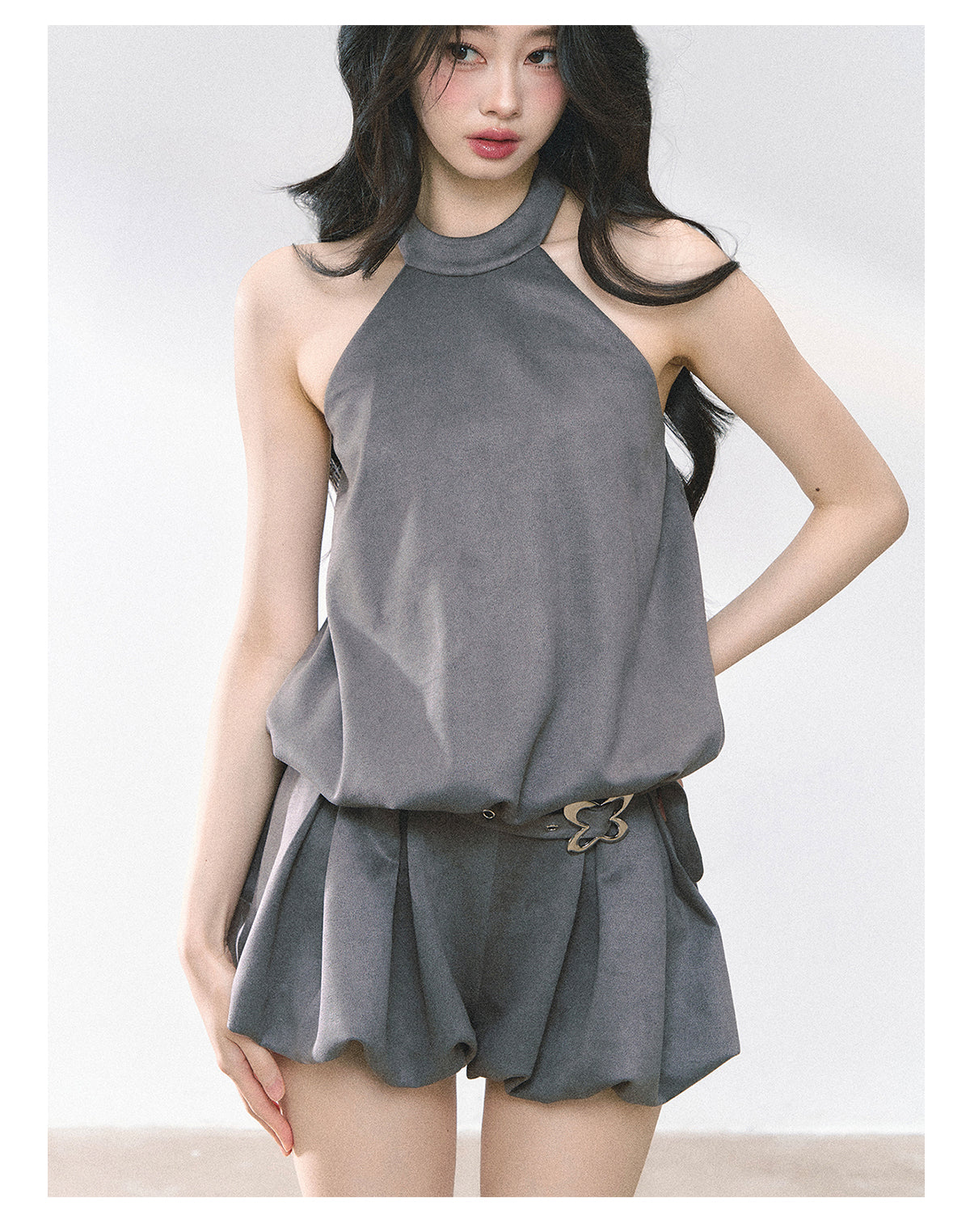 SHAOYEYAN Ginza-inspired Floral Bustier Dress